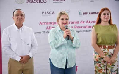 DIF Sinaloa lleva al Jitzámuri el Programa de Atención Alimentaria a Pescadores.