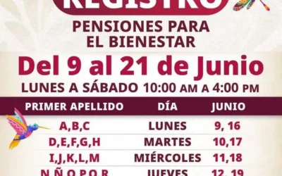 La Delegación de Programas para el Bienestar mantiene registros abiertos para los adultos mayores