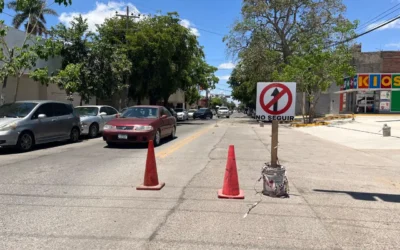 Buscarán fincar responsabilidades por fallida obra en la calle Cuauhtémoc.